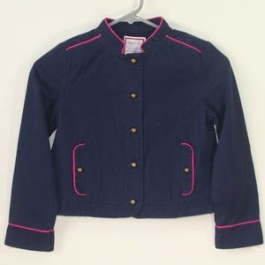 Gymboree Cotton Jacket with Pink Piping